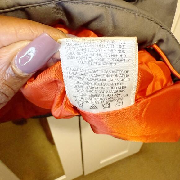 Nordic Track Orange & Gray Colorblock Full Zip‎ Puffer Vest Jacket Mens Size XXL - Picture 8 of 11